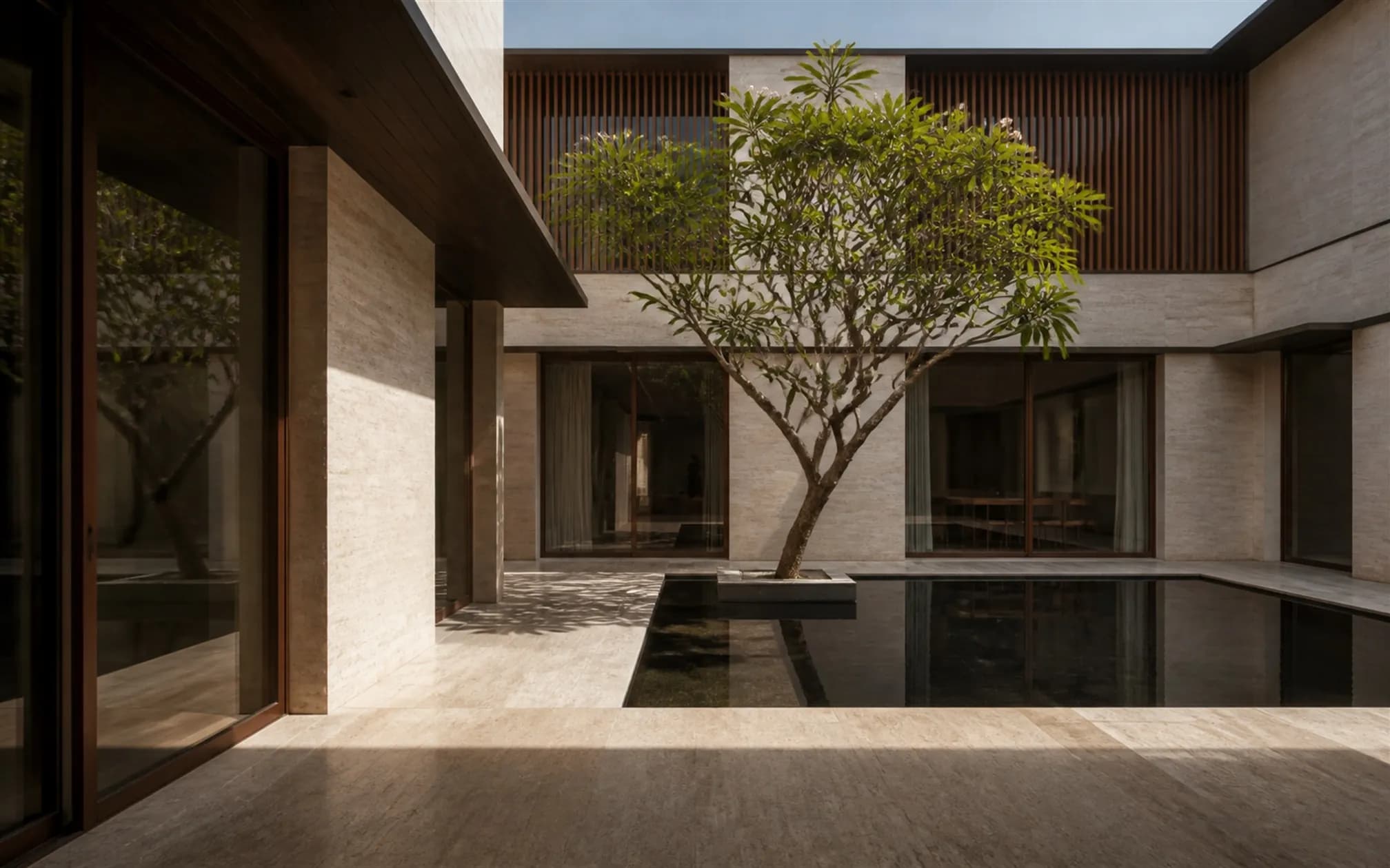 MIYAAR contemporary courtyard residence in Bengaluru
