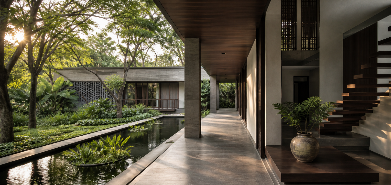 MIYAAR contemporary courtyard residence